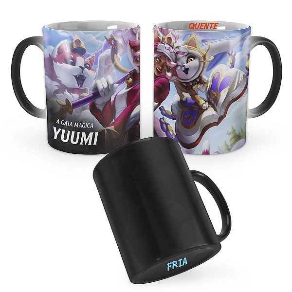 Caneca Mágica Yuumi Shiba League of Legends Lol
