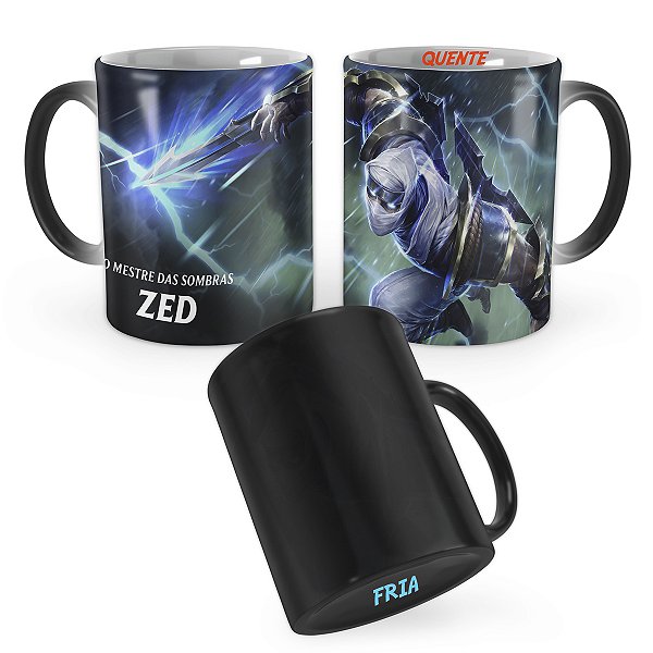 Caneca Mágica Zed Lâmina do Trovão League of Legends Lol