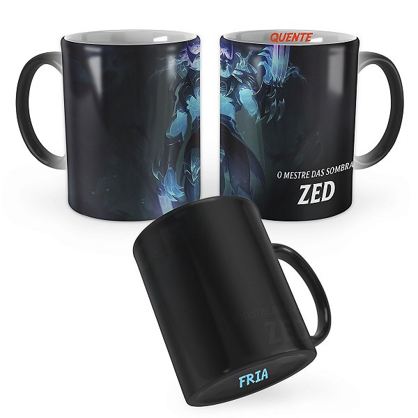 Caneca Mágica Zed Jurado de Morte League of Legends Lol
