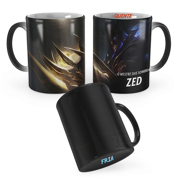 Caneca Mágica Zed Dizimador de Galáxias League of Legends Lol