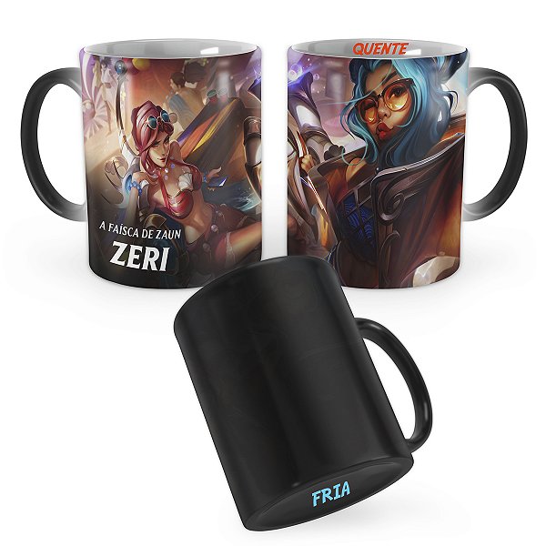 Caneca Mágica Zeri Canção do Oceano League of Legends Lol