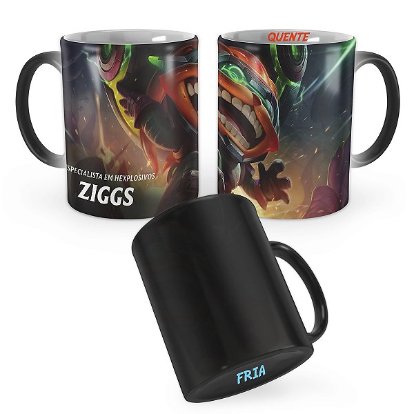 Caneca Mágica Ziggs Odisseia League of Legends Lol