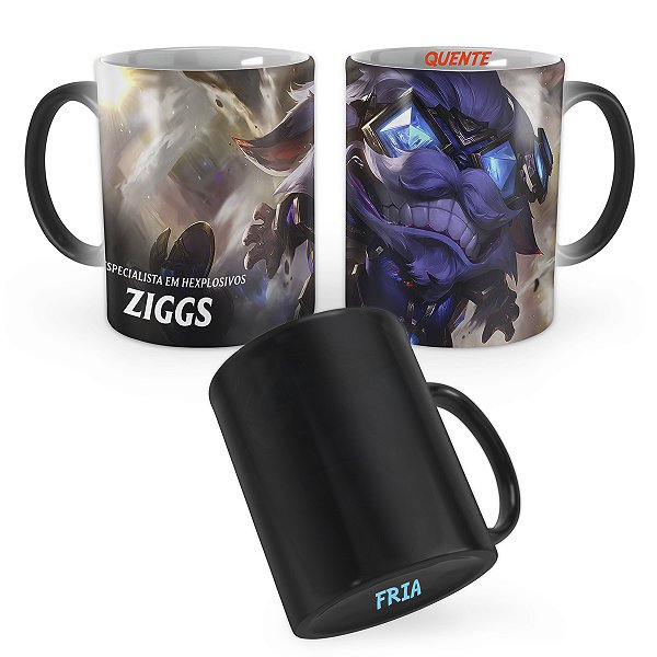 Caneca Mágica Ziggs Hextec League of Legends Lol