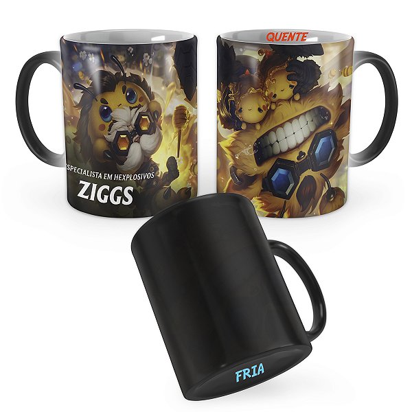Caneca Mágica BZZZiggs League of Legends Lol