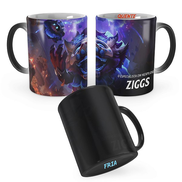 Caneca Mágica Ziggs La Ilusión League of Legends Lol