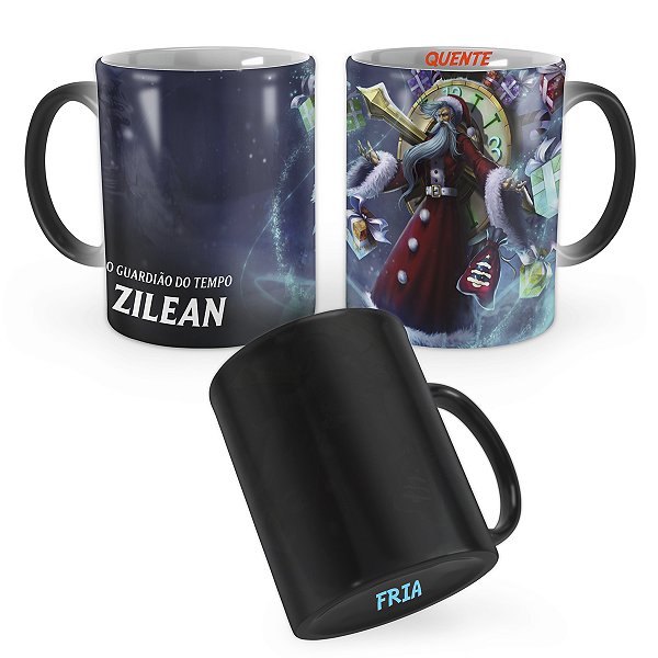 Caneca Mágica Zilean Velho Noel League of Legends Lol