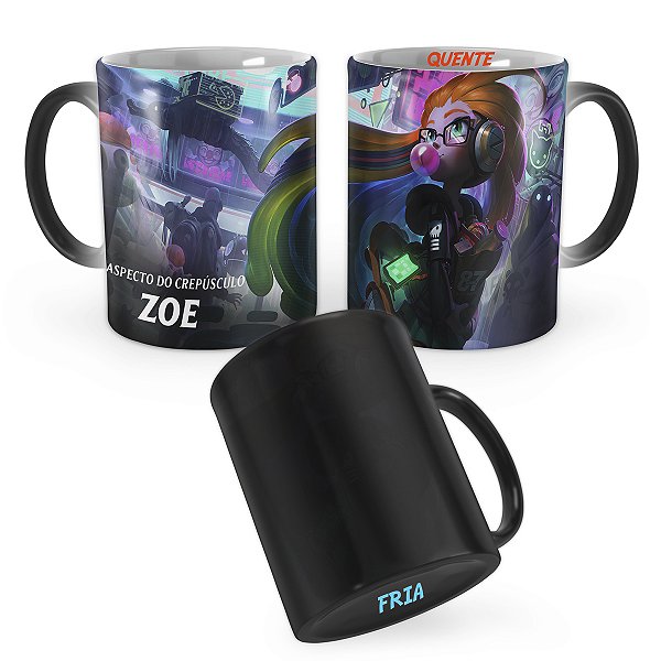 Caneca Mágica Zoe Ciberpop League of Legends Lol