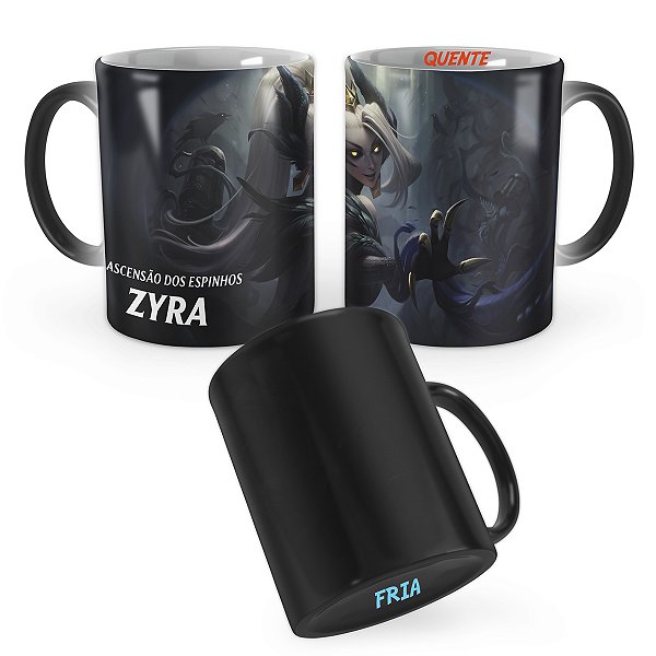 Caneca Mágica Zyra Congregação das Bruxas League of Legends Lol