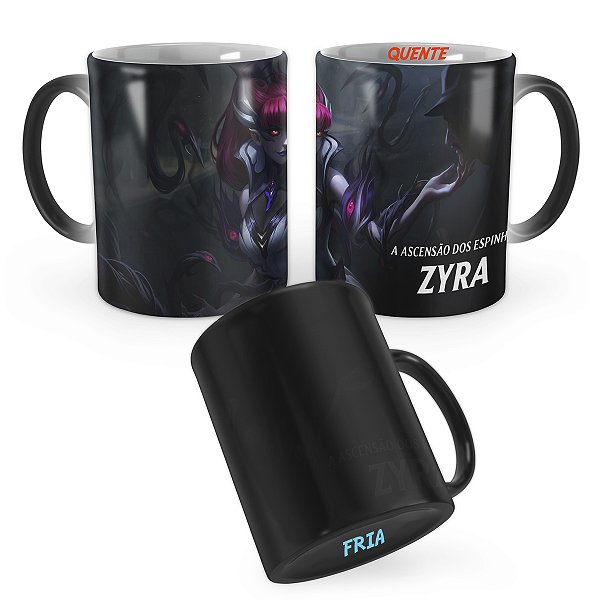 Caneca Mágica Zyra Pesadelo na Cidade do Crime League of Legends