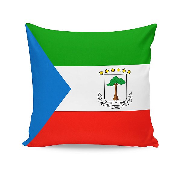 Almofada Bandeira Guiné Equatorial País