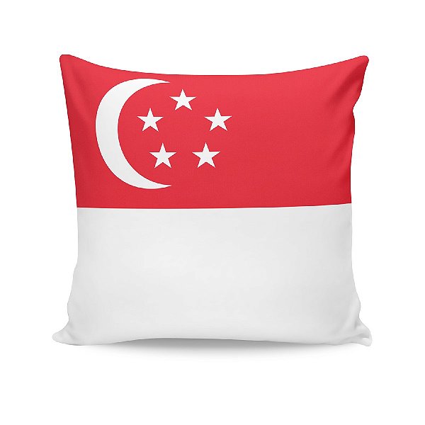 Almofada Bandeira Singapura País
