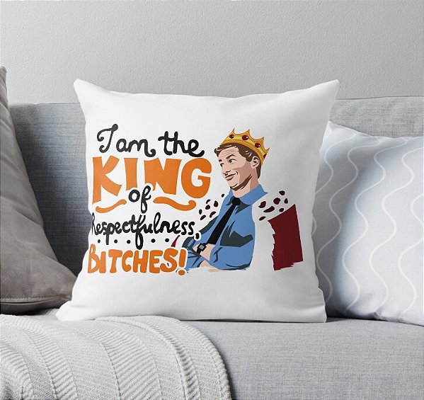 Almofada Jake Peralta The King Of Respectfulness cartoon Brooklyn 99 B99