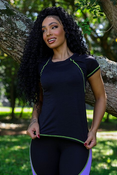 Blusa Manga Curta Color UP