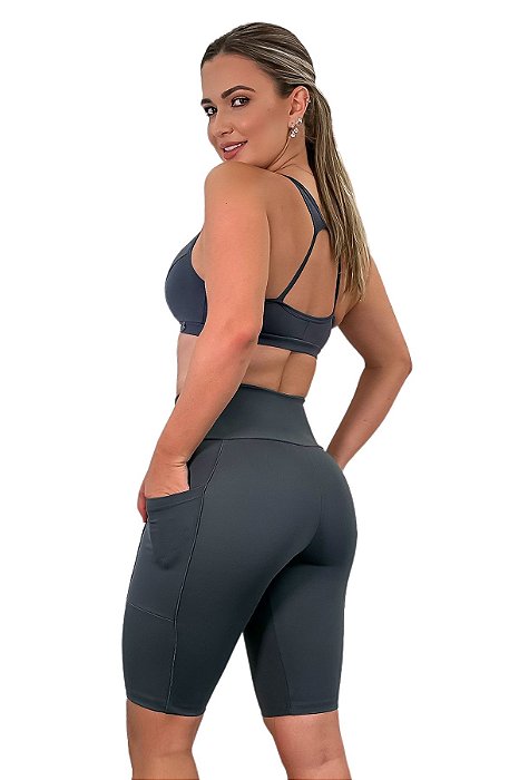 Bermuda Fitness Ciclista com Bolso Pro Form
