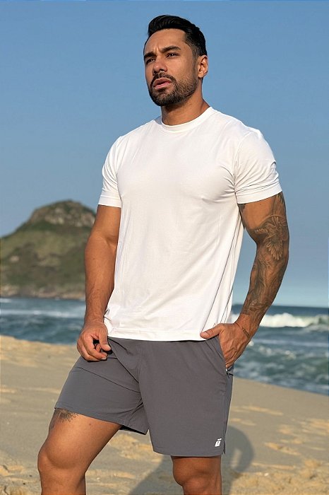 Short Masculino Academia Tactel Liso