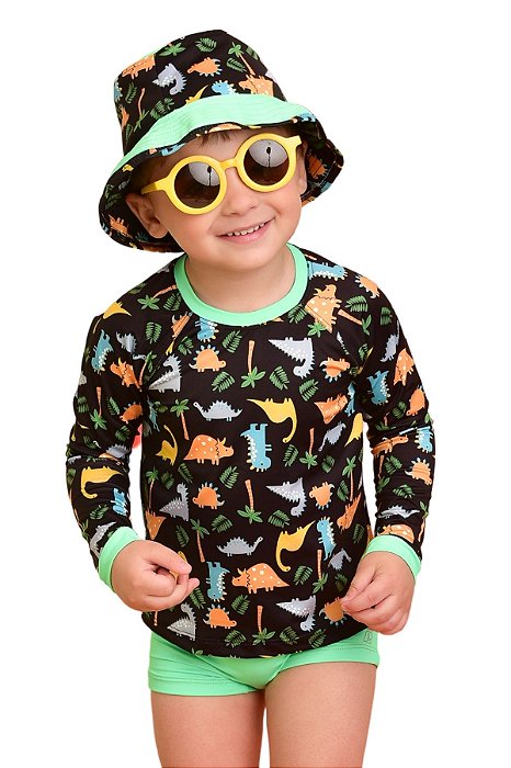 Conjunto com Blusa Proteção Infantil  UV50+ Masculino