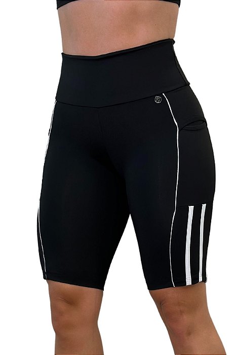 Bermuda Fitness Ciclista Galão Duplo