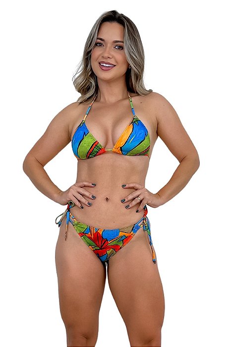 Calcinha de Biquini Avulso Lacinho Color Boom