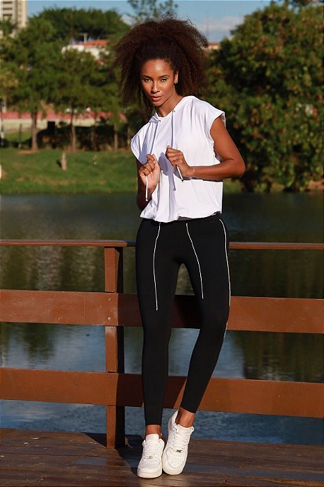 Calça Fusô Fitness Feminina City Frisos