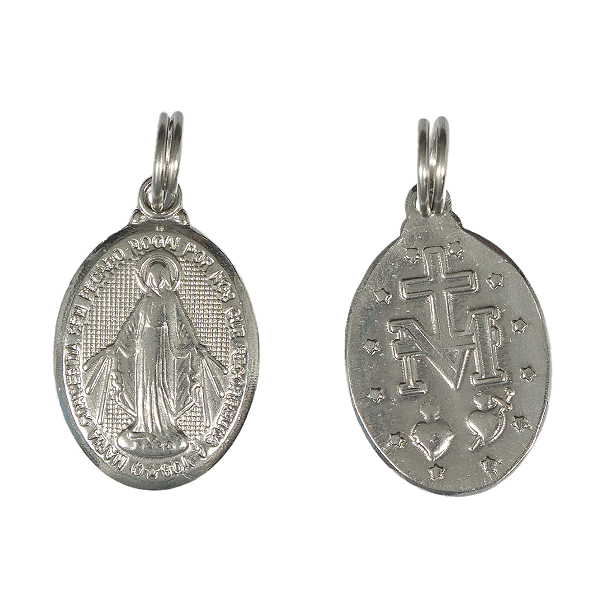 MEDALHA NOSSA SENHORA DAS GRAÇAS. INOX.