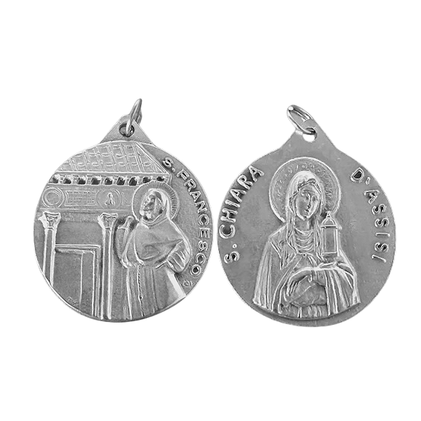 Medalha Santa Clara de Assis/ São Francisco de Assis Grande