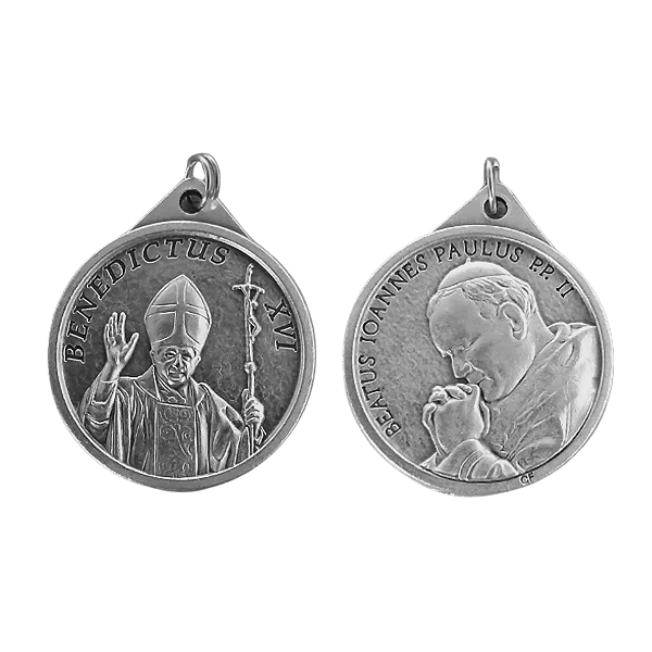 Medalha São João Paulo II/ Papa Bento XVI GRANDE