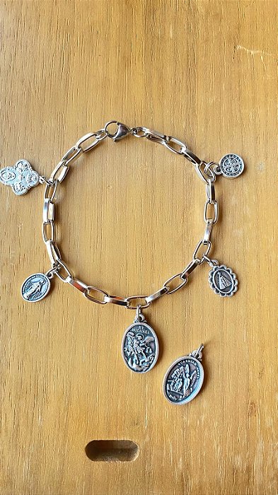 CADEIA ESPECIAL modelo 5 medalhas ITALIANAS