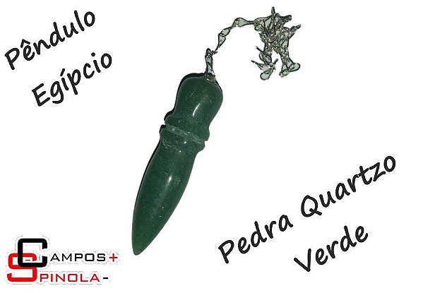 Pêndulo Egípcio Quartzo Verde