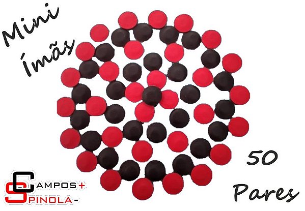 50 Pares de Mini Ímãs