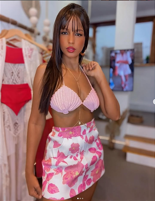 Short Saia Rosas