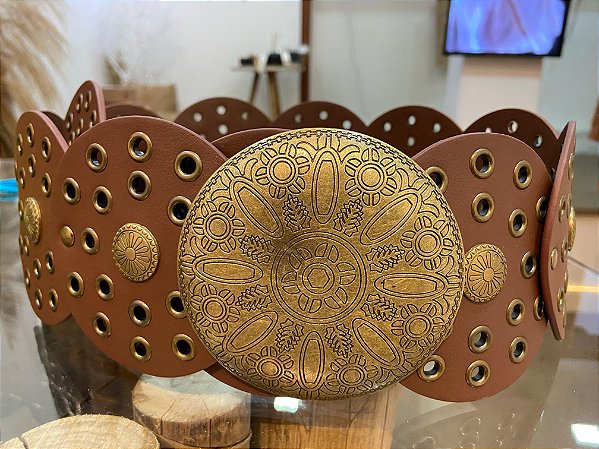 Cinto Boho Caramelo