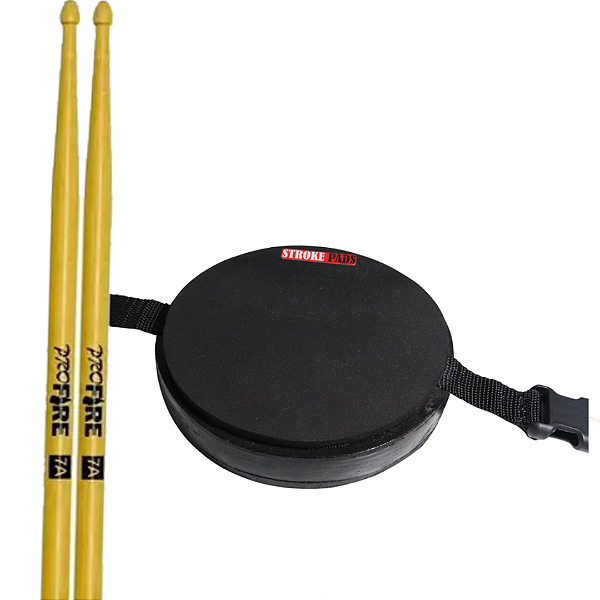 Kit Pad 6'' p/ Perna Stroke Pads S02P + Baqueta ProFire 7A