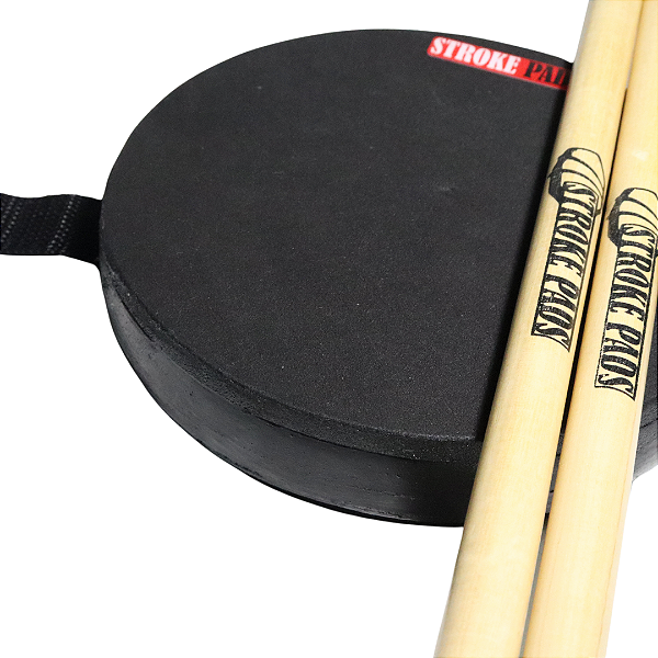 Kit Pad 6'' p/ Perna Stroke Pads S02P +Par de Baquetas