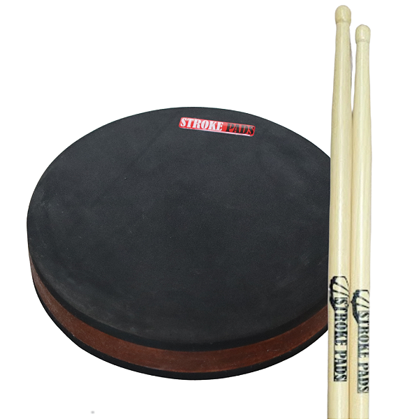 Kit Pad 7,5'' DuplaFace EVA 7mm StrokePads + Par de Baquetas