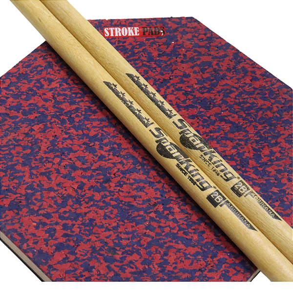 Pad 9'' DuplaFace P08 Stroke Pads + Baqueta Spanking Abil 2B