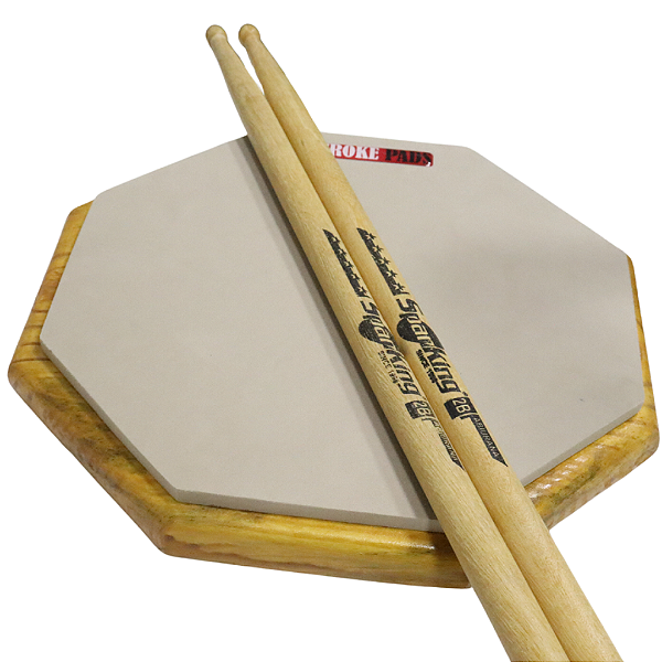 Pad de Estudo 10'' Stroke Pads R02 +Baqueta Spanking Abil 2B