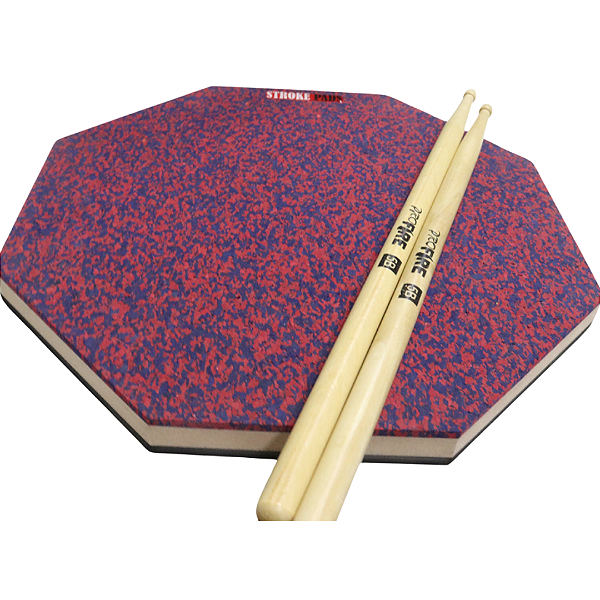 Pad 14'' Dupla Face Stroke Pads J08 + Baqueta Pro Fire 5B PM