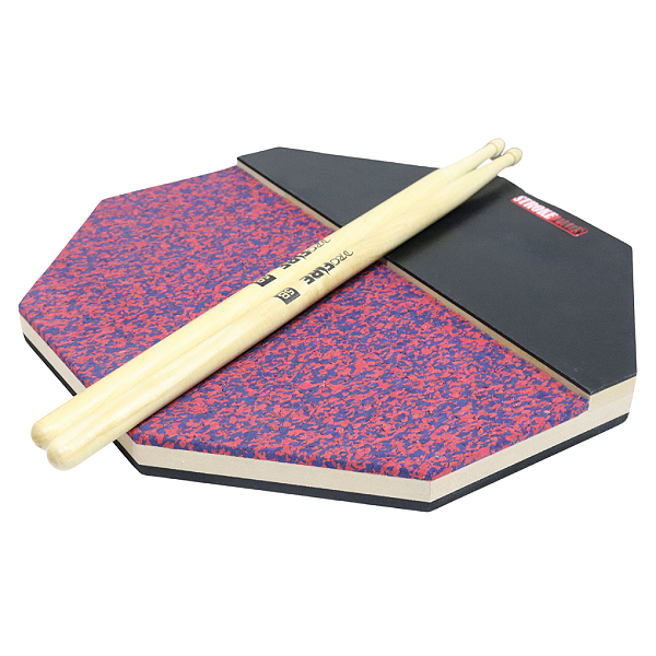 Pad 14'' Tripla Face Stroke Pads J10 + Baquetas Pro Fire 5B
