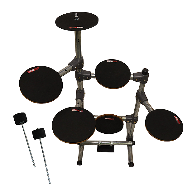 Bateria de Estudos Stroke Pads 6 Peças BAT02 (EVA Preto 7mm)