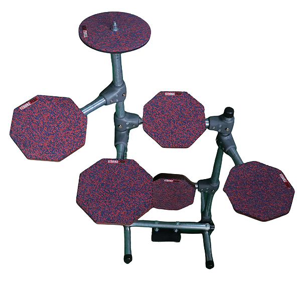 Bateria de Estudos Stroke Pads 6 Peças BAT03 (Borracha Vermelha 5mm)