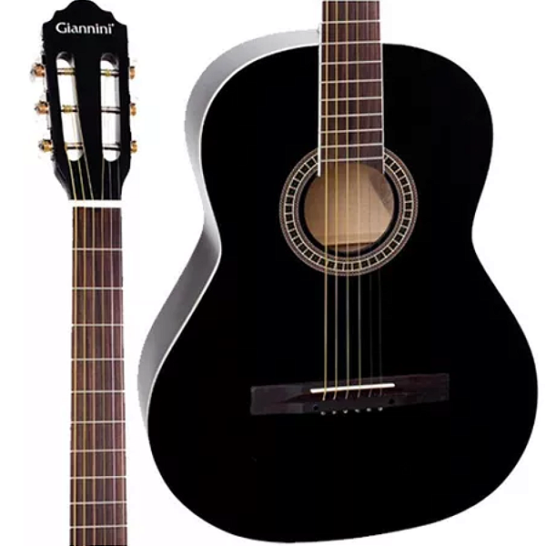 Violão Giannini Aço GS15BK Preto
