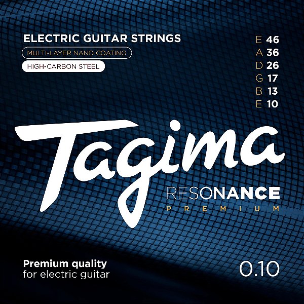 Encordoamento Para Guitarra 010-046 Resonance Premium Tagima