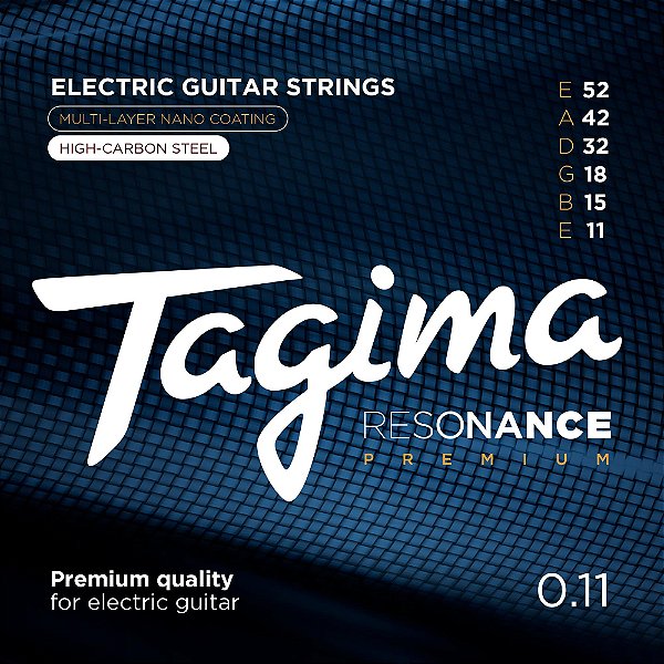 Encordoamento Para Guitarra 011-052 Resonance Premium Tagima
