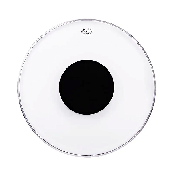 Pele 22'' Encore Controlled Sound Clear Transparente com Círculo Preto by Remo