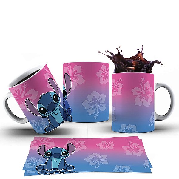 Caneca Xícara Personalizada Lilo Sitch Cerâmica 325ml