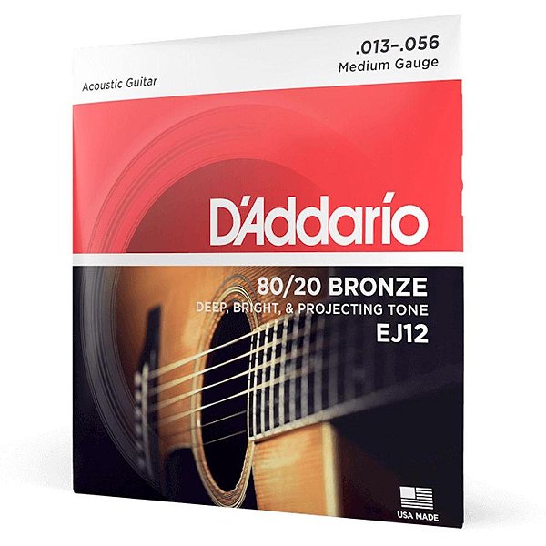Encordoamento D'addario Violão Aço 013-056 EJ12