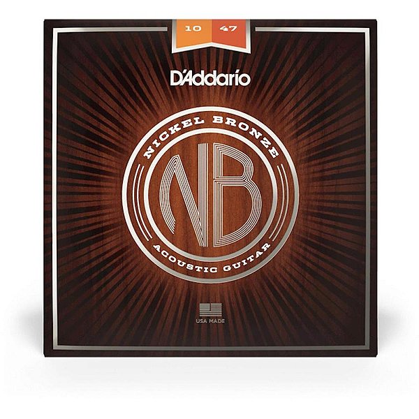 Encordoamento D'addario Violão Aço Nickel Bronze 010-047
