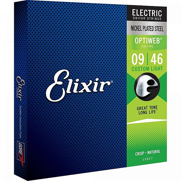 Encordoamento Elixir Optiweb Leve Custom