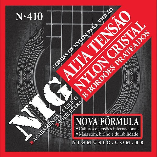 Encordoamento Para Violão Nylon N410 NIG