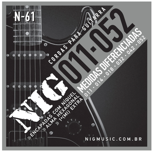 Encordoamento NIG Para Guitarra N61